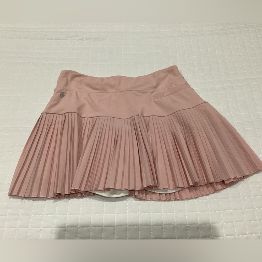 GG blue skort and shirt set.Blush color. Pleated Mini Skort xs and shirt small
